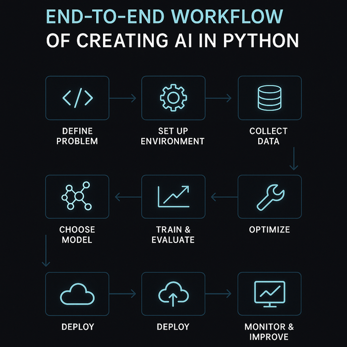 End to End Workflow of creating AI in python