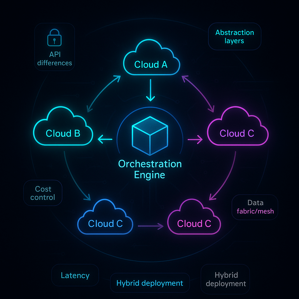 Hybrid & Multi‑Cloud Orchestration Architecture Diagram