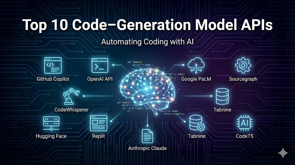 Top 10 Code-Generation Model APIs