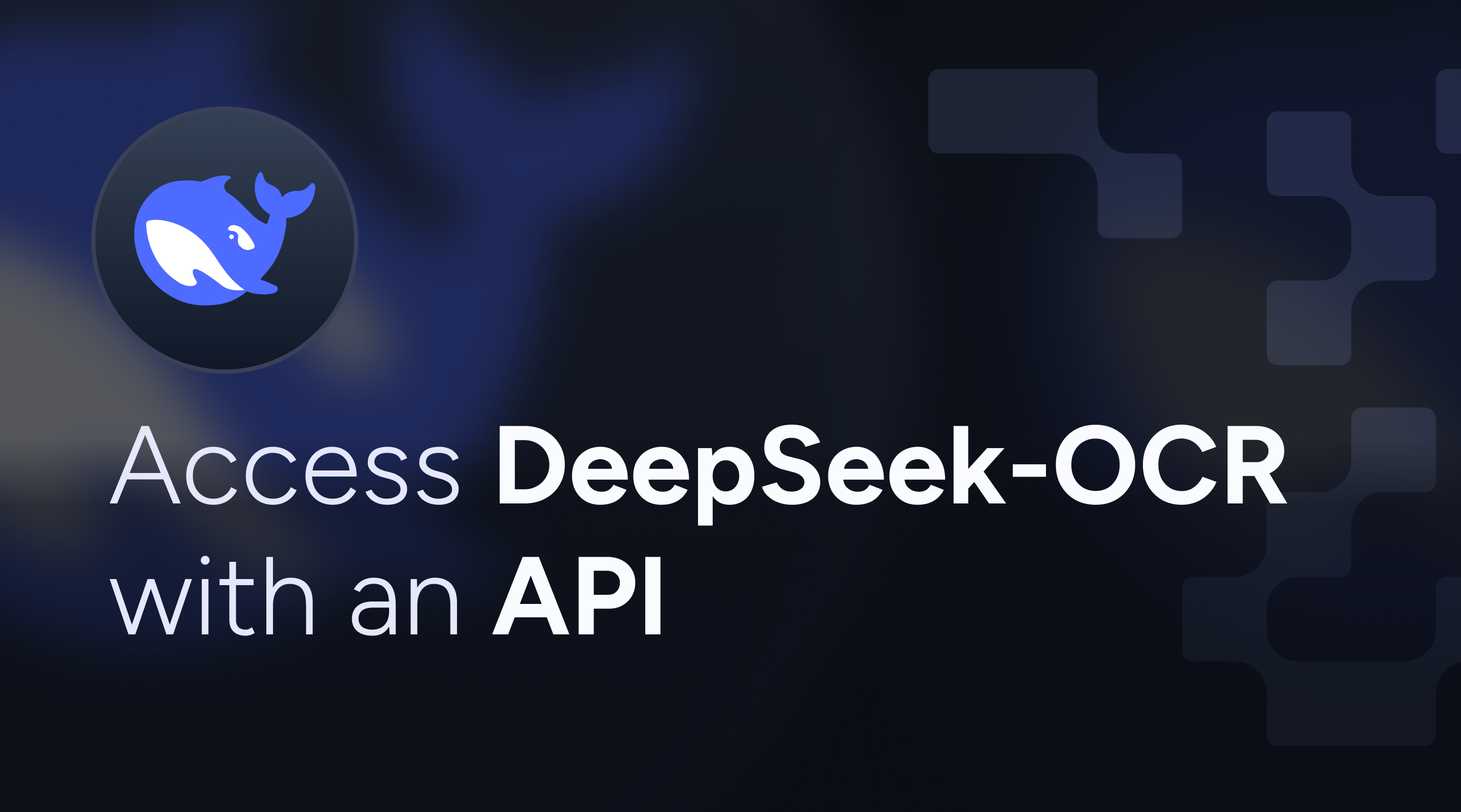 Run DeepSeek-OCR with an API
